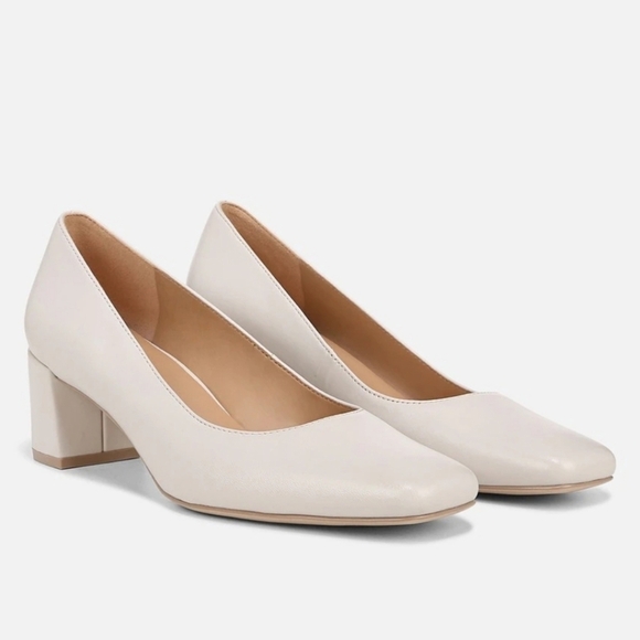Naturalizer Shoes - New! Naturalizer Karina Pump Leather Chunky Block Heel Square Toe Shoes.